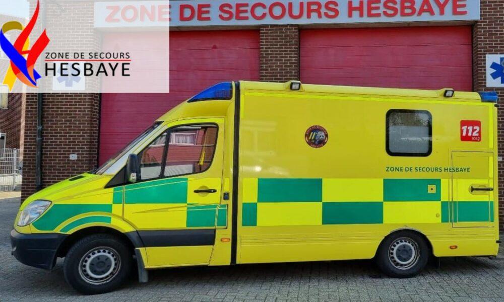 Une ambulance de la Zone de Secours Hesbaye donnée à l'Ukraine
