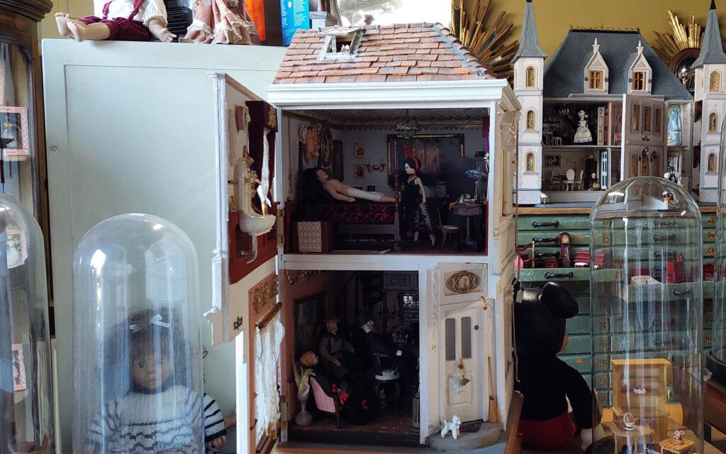 Ancienne Ecole miniature et ses poupées  Miniatures pour maison de poupée,  Maison de poupée, Maison
